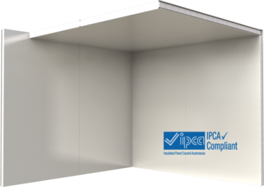 Smooth insulated wall panels for coldrooms.