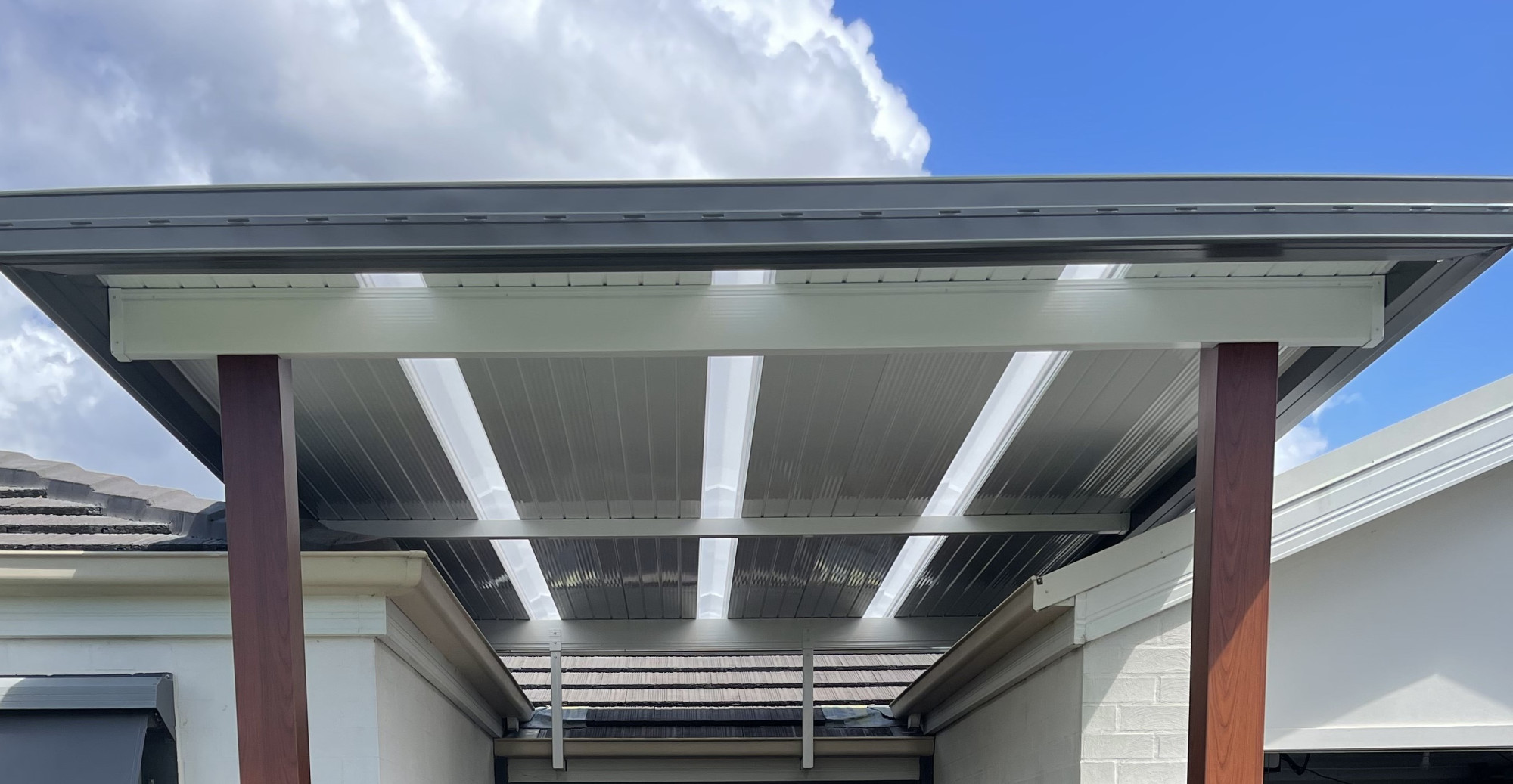 Single Skin Roofing with Skylight Panels Flyover